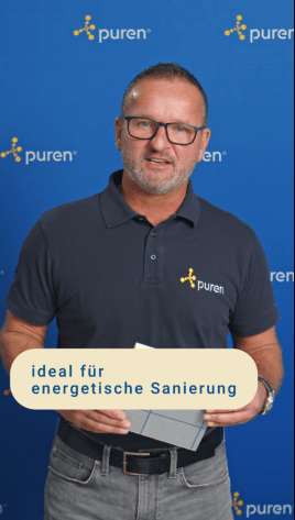 Ideale Dämmplatte für die energetische Sanierung von Steildächern: puren Plus