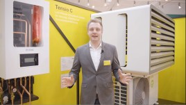 Luft-Wasser-Wärmepumpe Tensio C und Inneneinheit Mercuria