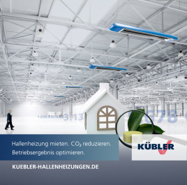 Hallenheizung mieten. CO₂ reduzieren. Betriebsergebnis optimieren.