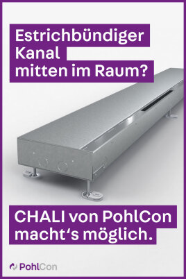 CHALI: Estrichbündiger Bürstenkanal von PohlCon