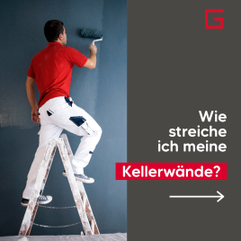 Streichen der Kellerwände