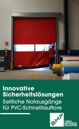 Seitliche Notausgänge für PVC-Schnelllauftore?