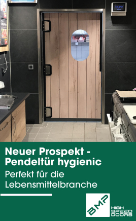 Neuer Prospekt für Hygienic-Pendeltüren verfügbar!