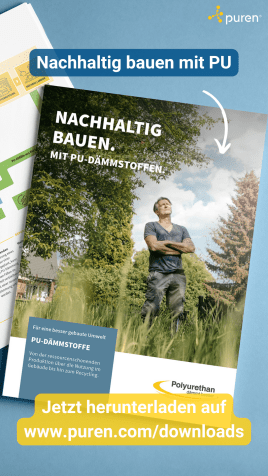 Nachhaltig bauen mit PU-Dämmstoffen