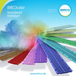 BIRCOcolor Sensationell individuell. Die Farben für Ihre Rinnenabdeckungen- BIRCOcolor Une personnalisation sensationnelle. Les couleurs pour vos recouvrements de caniveaux