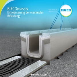 BIRCOmassiv I Linienentwässerung - BIRCOmassiv I Drainage linéaire