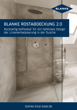 Walk-In-Dusche mit befliester Duschrinne