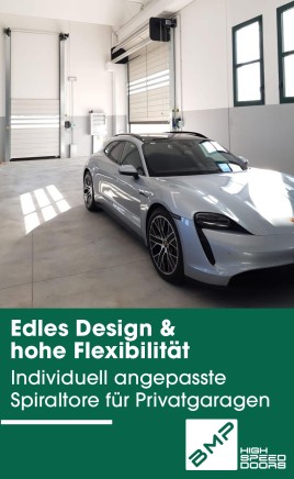 Design trifft Flexibilität - Individuell angepasste Spiraltore.