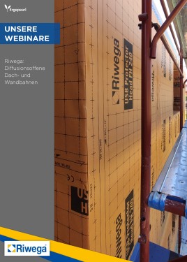 Webinar Riwega: Diffusionsoffene Dach- und Wandbahnen
