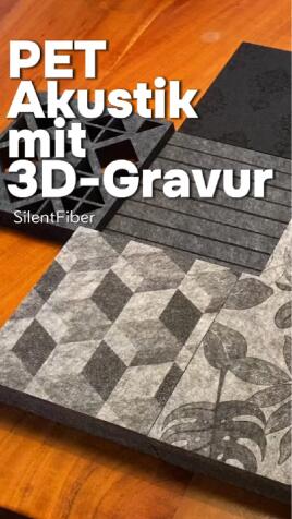 🚀 Jetzt neu: Design-Akustikfilz mit 3D Gravur! 🎨