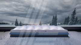 LAMILUX Extremwetter: Lichtkuppel F100 W
