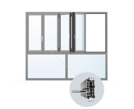 Wärmegedämmtes Fassadenmodul "Ecoline M" von Solarlux