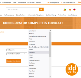IDD-Parts bietet eine breite Auswahl an Torzubehör und Ersatzteilen für nahezu alle Tormarken.