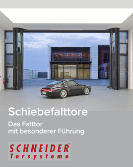 Elegante SCHNEIDER Schiebefalttore aus Alu oder Stahl