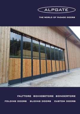 10 Meter Schiebefalttor für die Reinthalmühle Holzverarbeitungs GmbH
