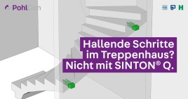 SINTON® Q - Trittschalldämmung für gewendelte Treppen