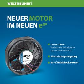 LUNOS neuer Ablüfter ego60-RF