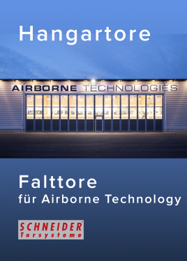 Brilliante SCHNEIDER Hangartore für Flugzeuge -  Airborne Technology
