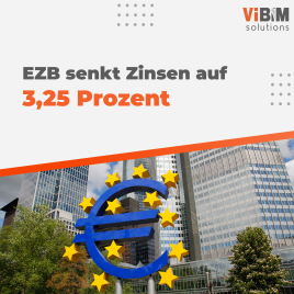 EZB senkt Zinsen auf 3,25 Prozent