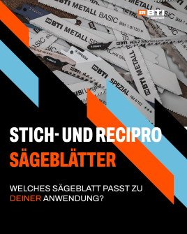 BTI by BERNER I Stich- und Reciprosägeblätter