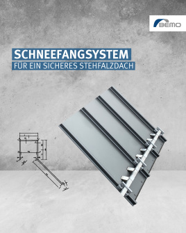 ❄️ Wir sichern Ihr Dach mit BEMO Schneefangsystemen!