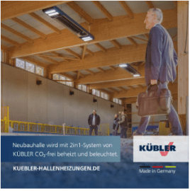 „Mit dem 2in1-System beheizen und beleuchten wir unsere Neubauhalle schon heute CO2-frei.“