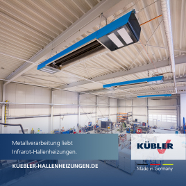 Metallverarbeitung liebt Infrarot-Hallenheizungen