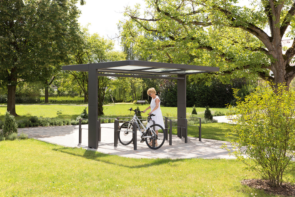 Fahrradüberdachung PURE Bauspot.de