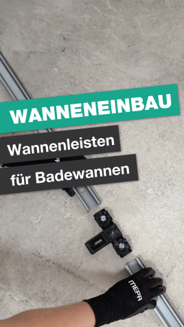 Wannenrandabstützung für Badewannen