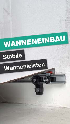 Wannenleisten für Duschwannen