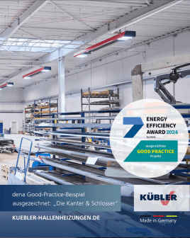 Als dena Good-Practice-Beispiel ausgezeichnet: KÜBLER Heizprojekt im Neubau von „Die Kanter & Schlosser“