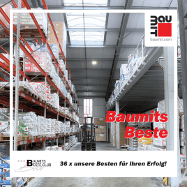 Mit Baumits Beste immer das richtige Produkt zur Hand oder auf Lager! 🌟