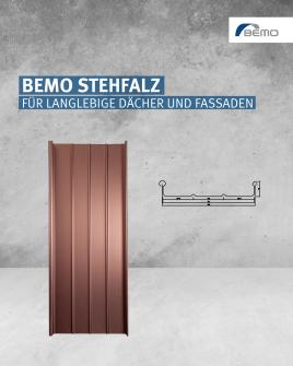 Die perfekte Lösung für Dach & Fassade: Stehfalzprofile von BEMO