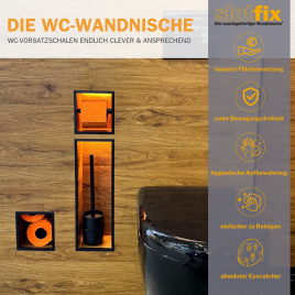 Mehr Platz in der WC-Vorsatzschale