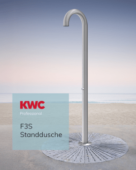 Neue Standdusche ergänzt das Wellness-Angebot