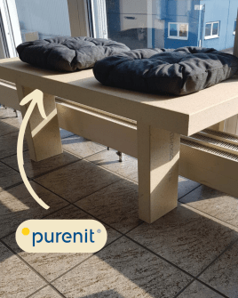 DIY-Sitzbänke aus purenit 🏡✨