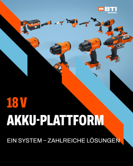 BTI by BERNER l 18 V Akku-Plattform