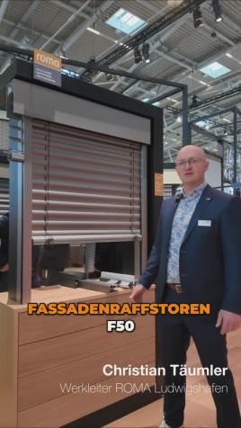 Raffstore F50 - Die Sonnenschutz-Zukunft an der Pfosten-Riegel-Fassade