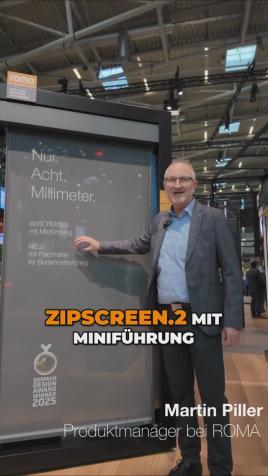 Revolutionäre Miniführung für den ROMA zipSCREEN.2