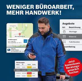 Weniger Büroarbeit, mehr Handwerk!