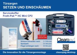 Türzargen setzen und einschäumen