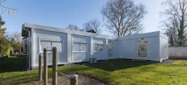 Modularer Schulanbau an bestehendes Gebäude