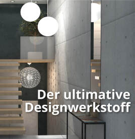 Design-Akzente mit Echtbeton-Oberfläche