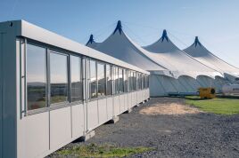 Theaterkunst trifft mobile Raumkunst – Interimsspielstätte des Theaters Koblenz