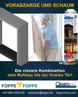 Vorabzarge und Schaum die clevere Kombination
