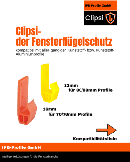 Clipsi- in 2 Größen erhältlich