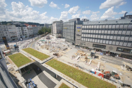 🛠️ Haltestelle Jahnplatz: Edelstahl und Gründach – alles dicht