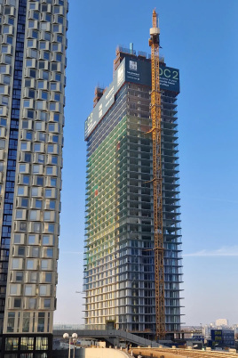 Donau City Tower 2 in Wien wächst in die Höhe