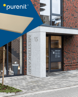 Stilvolles Eingangsportal auf purenit