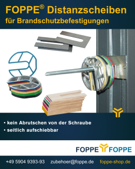 Brandschutzelemente  sicher gemäß  Zulassung befestigen